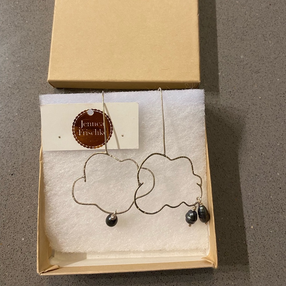 New! Jennea Frishke cloud dangle earrings